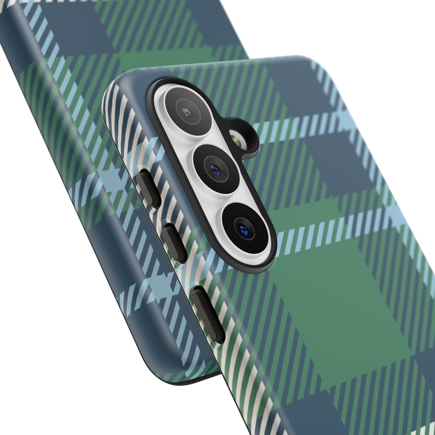 Earth and Sky Plaid Tough Phone Case for Samsung