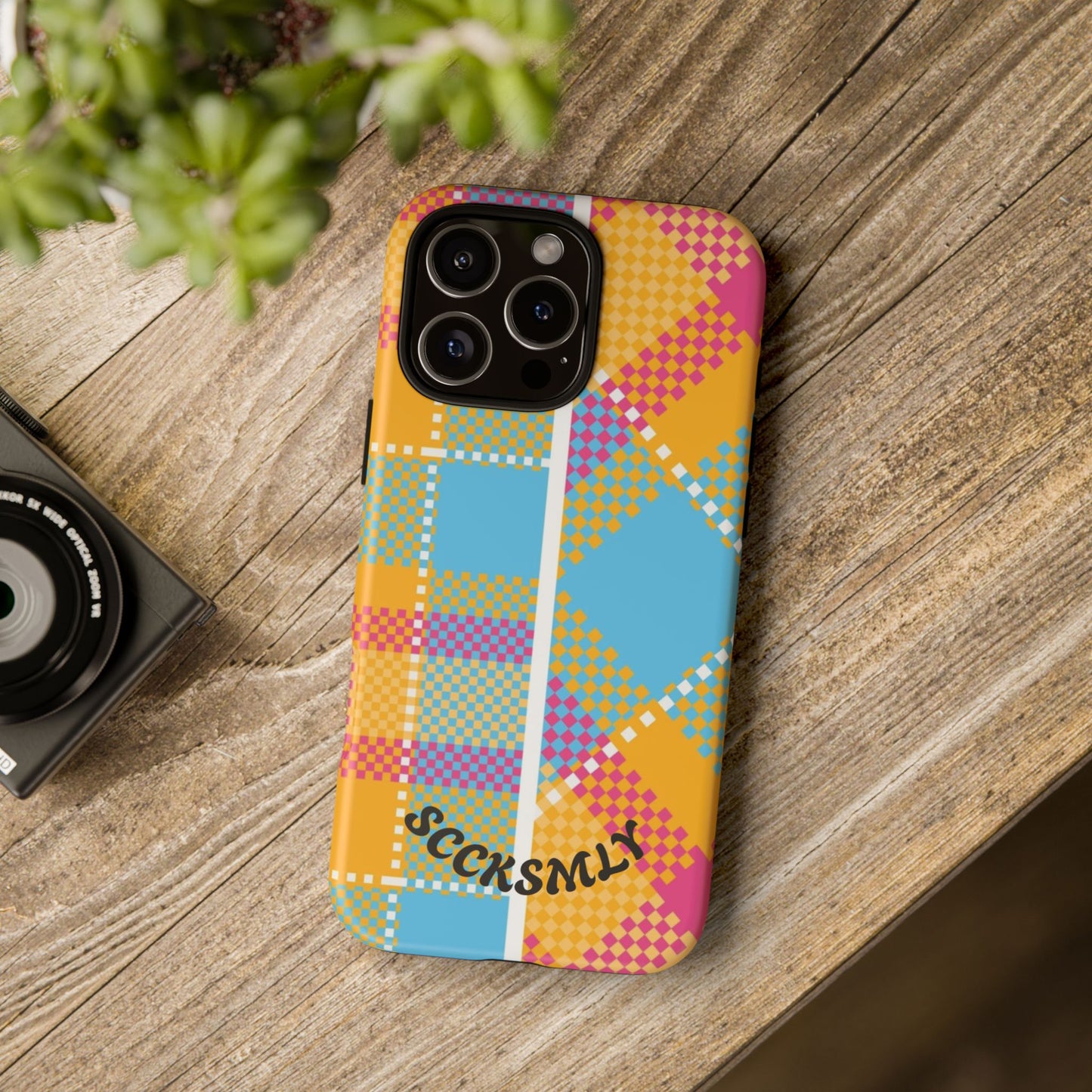 Pattern Punch Phone Case for Apple