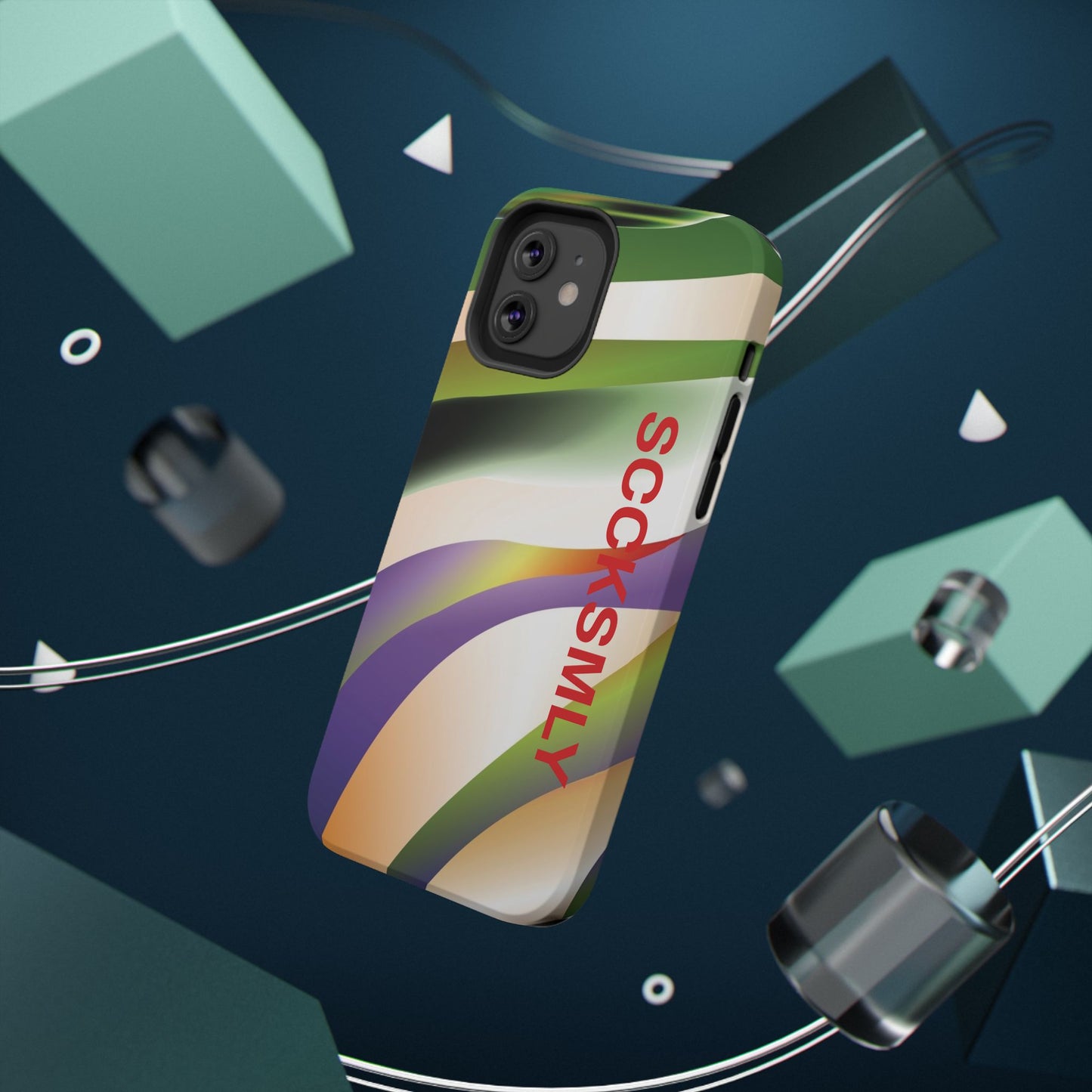 Green Waves Phone Case for "IOS or Apple"