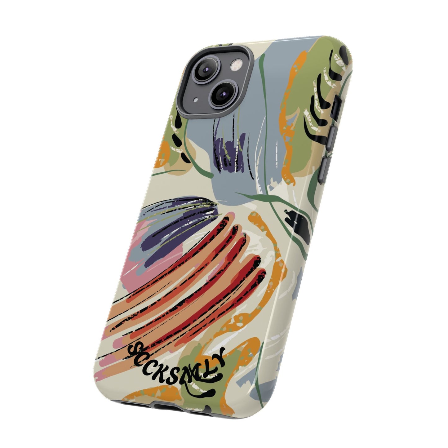 Botanical Strokes Palette Tough Phone Case for Apple