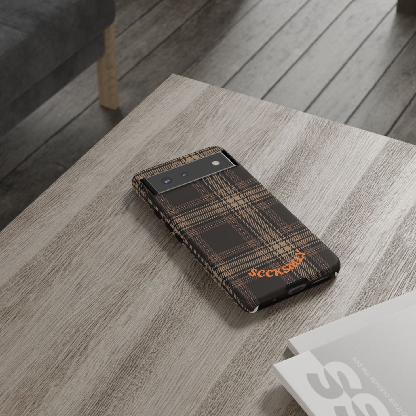 Brown Bread Plaid Tough Phone Case for Google Pixel