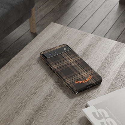 Brown Bread Plaid Tough Phone Case for Google Pixel