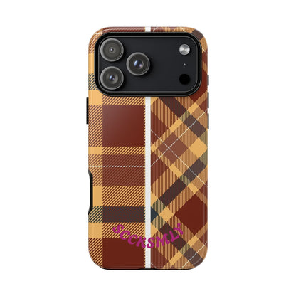 Autumn Plaid Phone Case for Apple