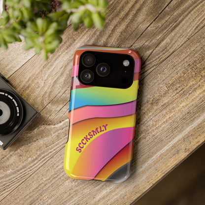 Modern Retro Rainbow Phone Case for Apple