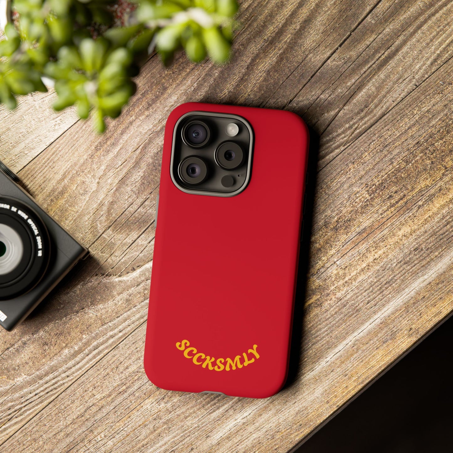 SOLID Calm Cherry Tough Case for Apple