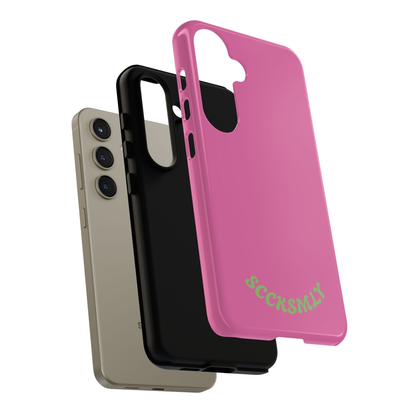 SOLID Sweet Static Pink Tough Case for Samsung