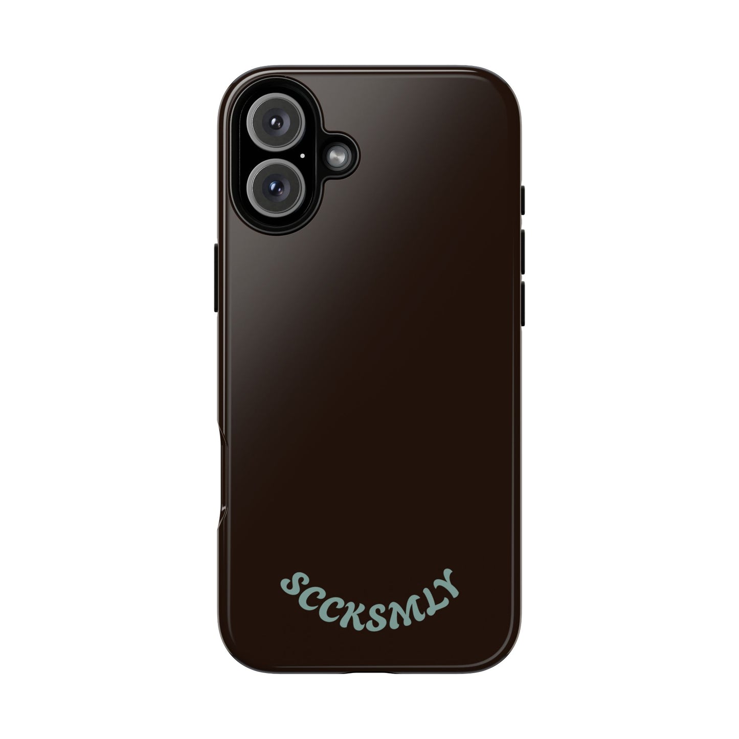 SOLID Espresso Mint Tough Phone Case for Apple