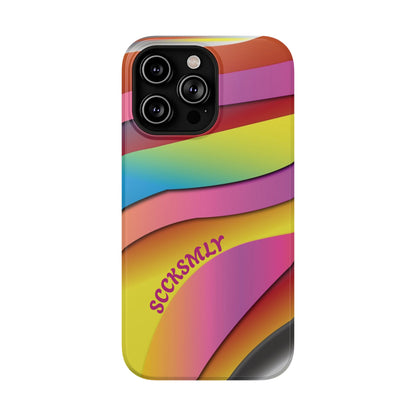 Modern Retro Rainbow Phone Case for Apple