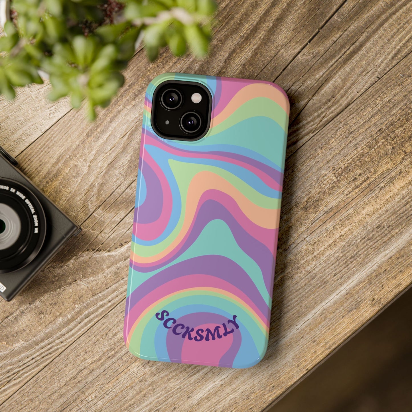 Pastel Swirl Phone Case for Apple