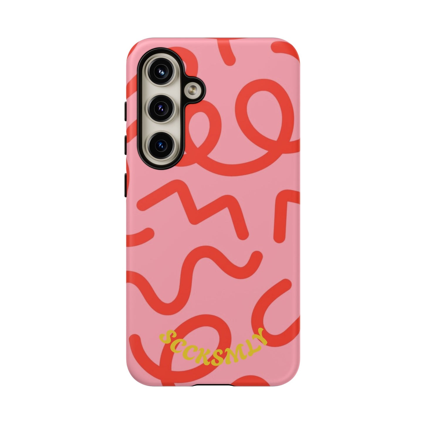 Red Candy Swirls Tough Phone Case for Samsung