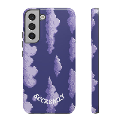 Lilac Pixel Cloud Tough Phone Case for Samsung