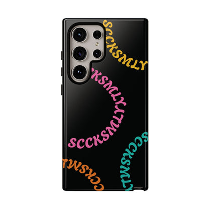 Y2K Wavy Script Tough Case for Samsung