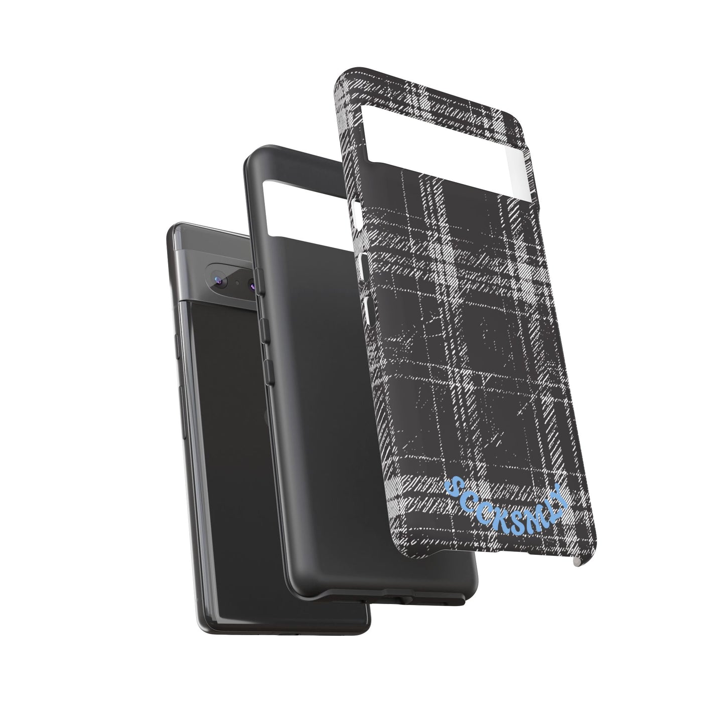 Smoky Grungy Plaid Phone Case for Google Pixel