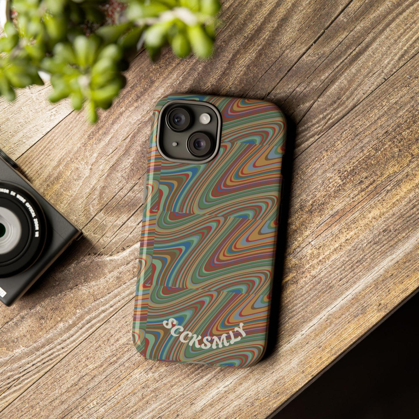 Earthly Waves Tough Phone Case for Apple