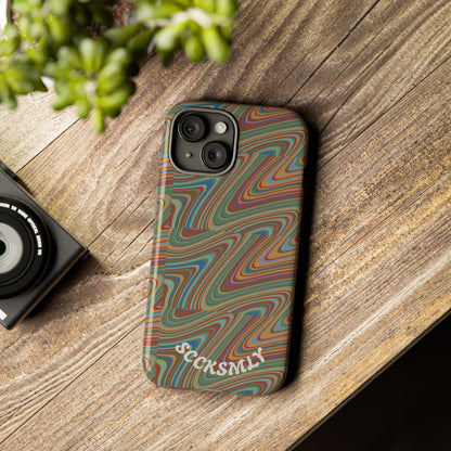 Earthly Waves Tough Phone Case for Apple