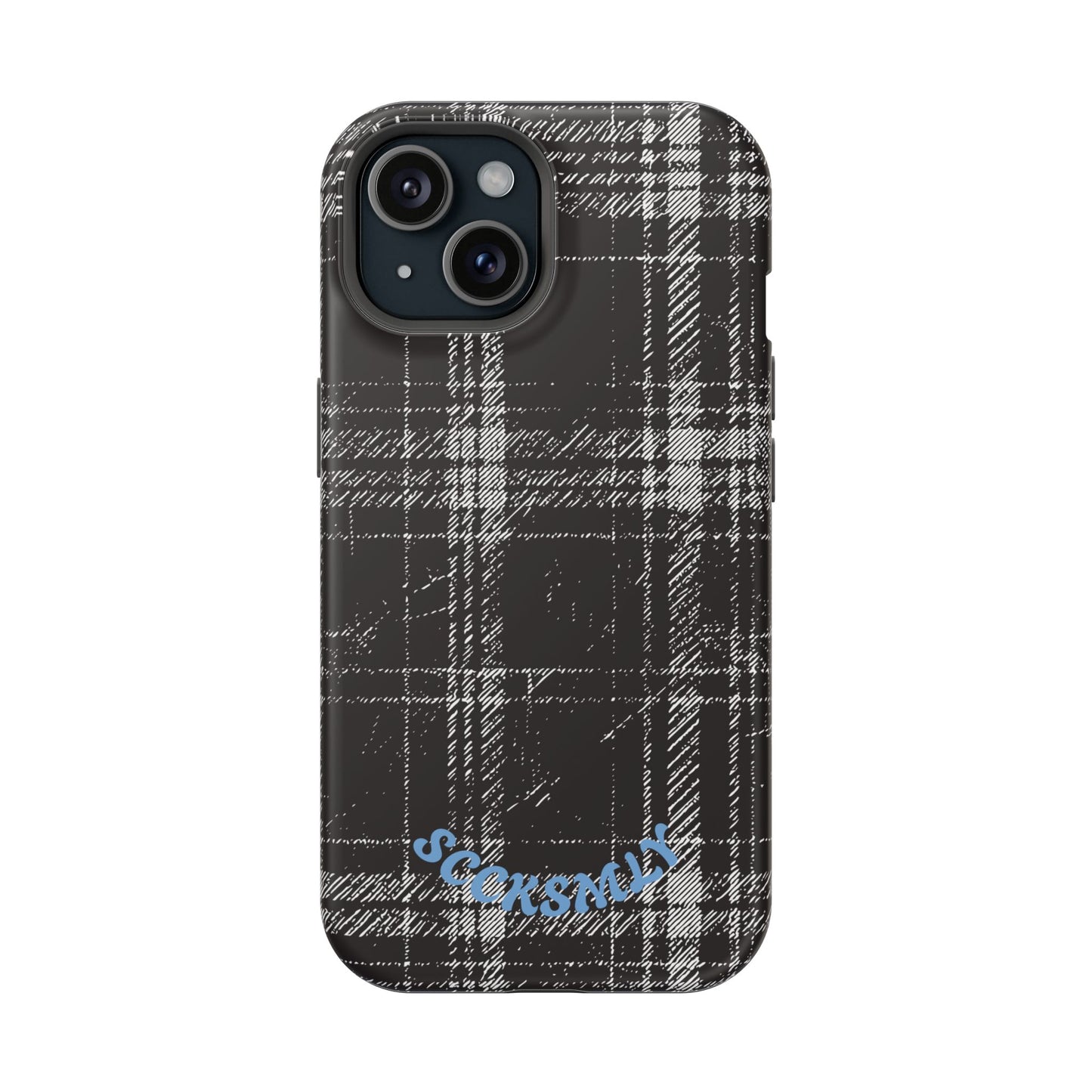 Smoky Grungy Plaid Phone Case for Apple