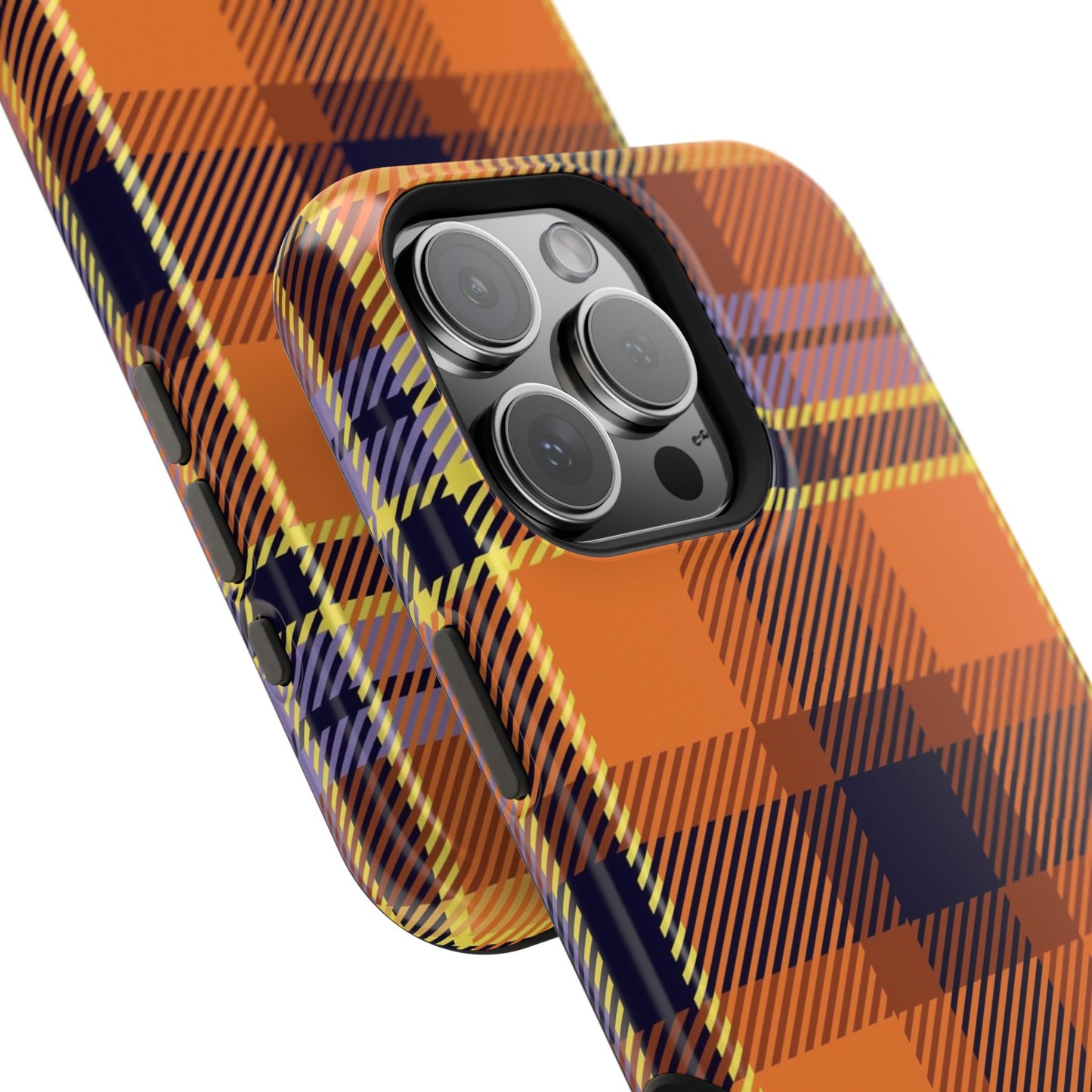 Orange Sickle Plaid  Phone Case for Apple