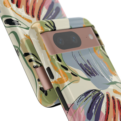 Botanical Strokes Palette Tough Phone Case for Google Pixel