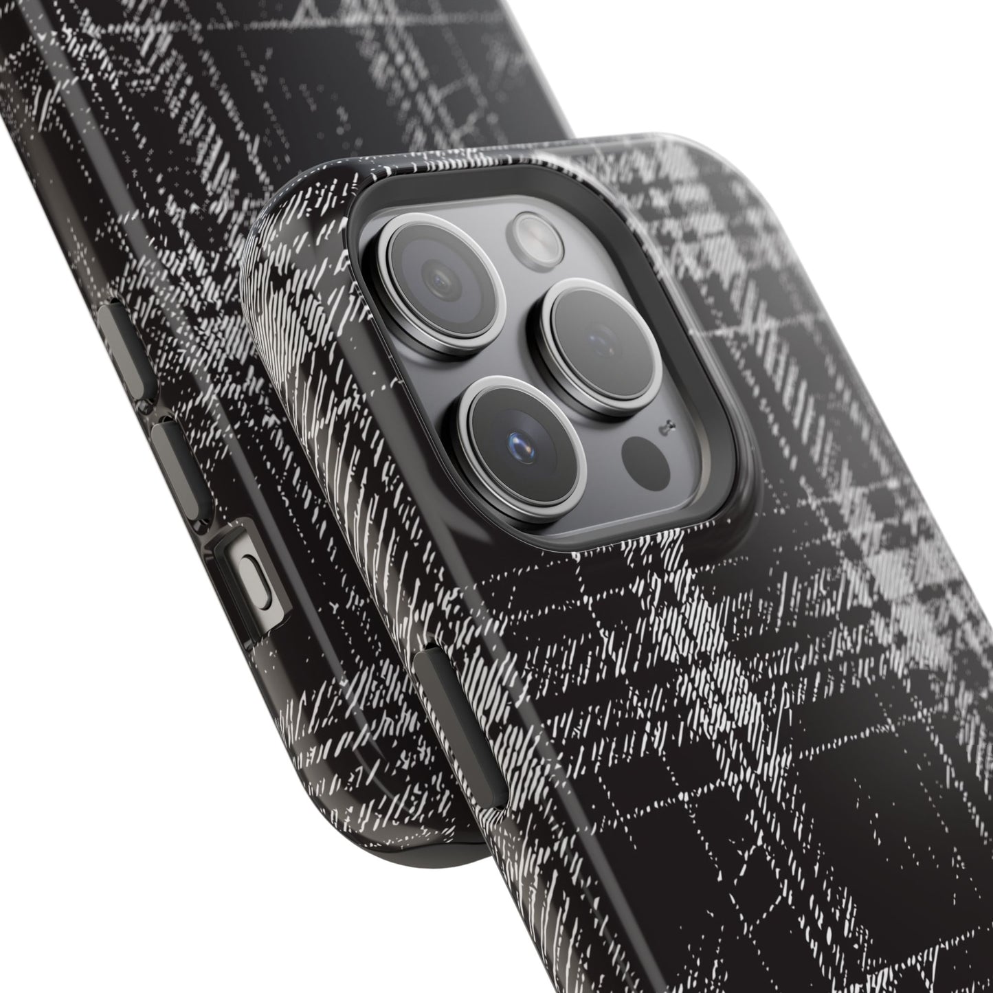 Smoky Grungy Plaid Phone Case for Apple