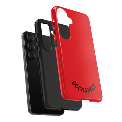 SOLID Screaming Red Tough Case for Samsung