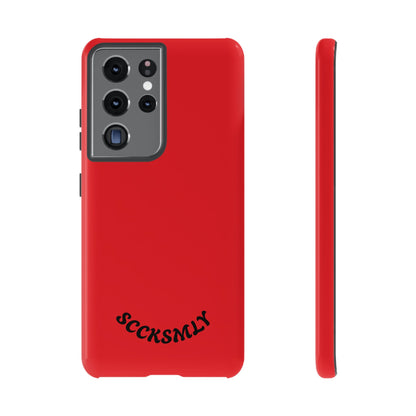 SOLID Screaming Red Tough Case for Samsung