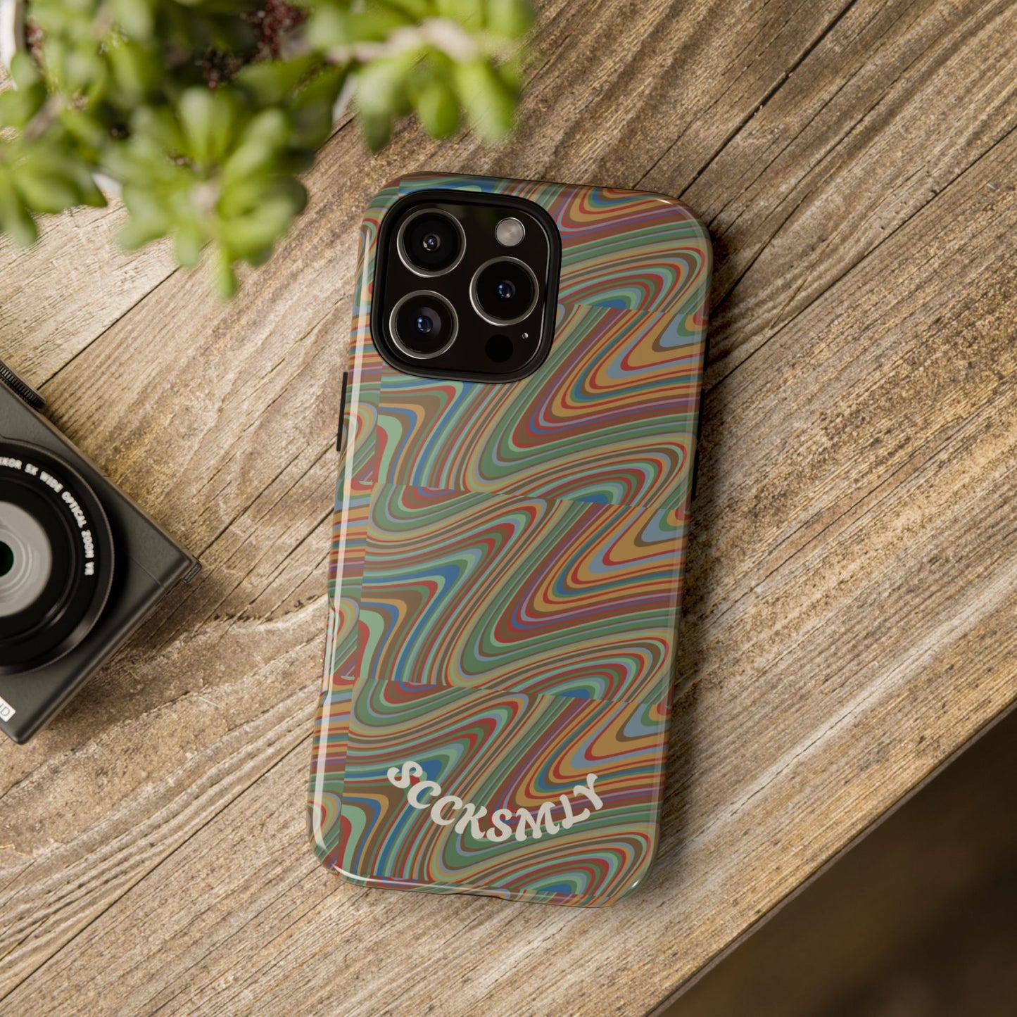 Earthly Waves Tough Phone Case for Apple