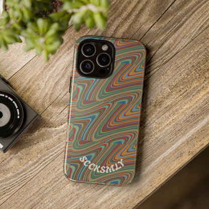 Earthly Waves Tough Phone Case for Apple