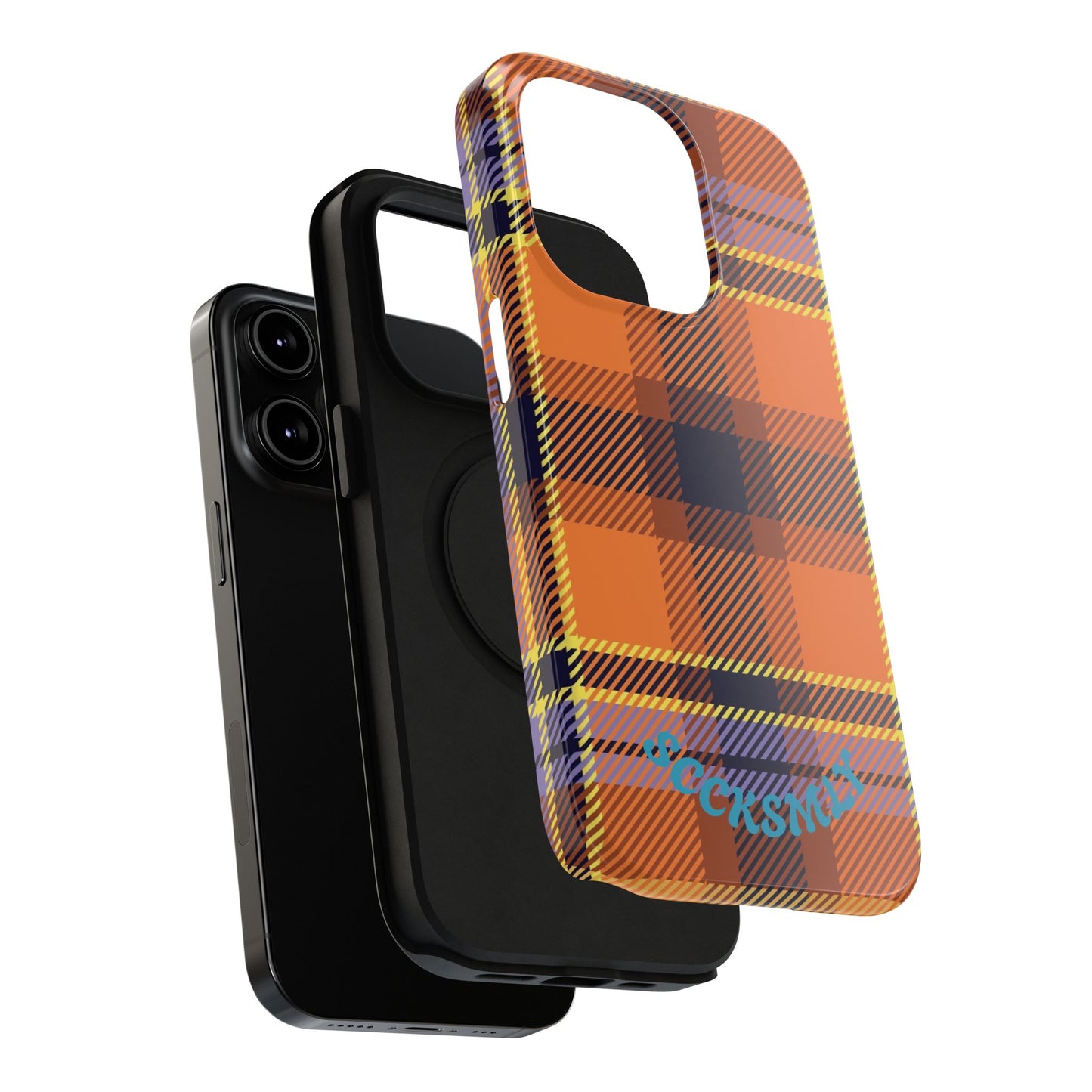 Orange Sickle Plaid  Phone Case for Apple