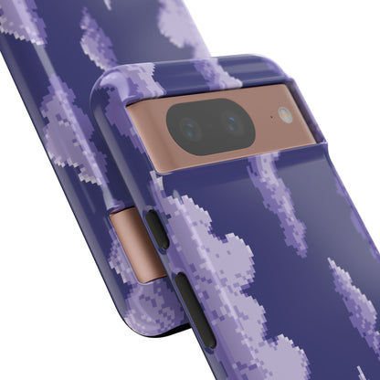 Lilac Pixel Cloud Tough Phone Case for Google Pixel