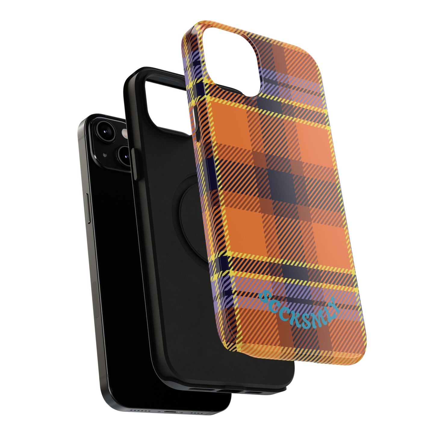 Orange Sickle Plaid  Phone Case for Apple