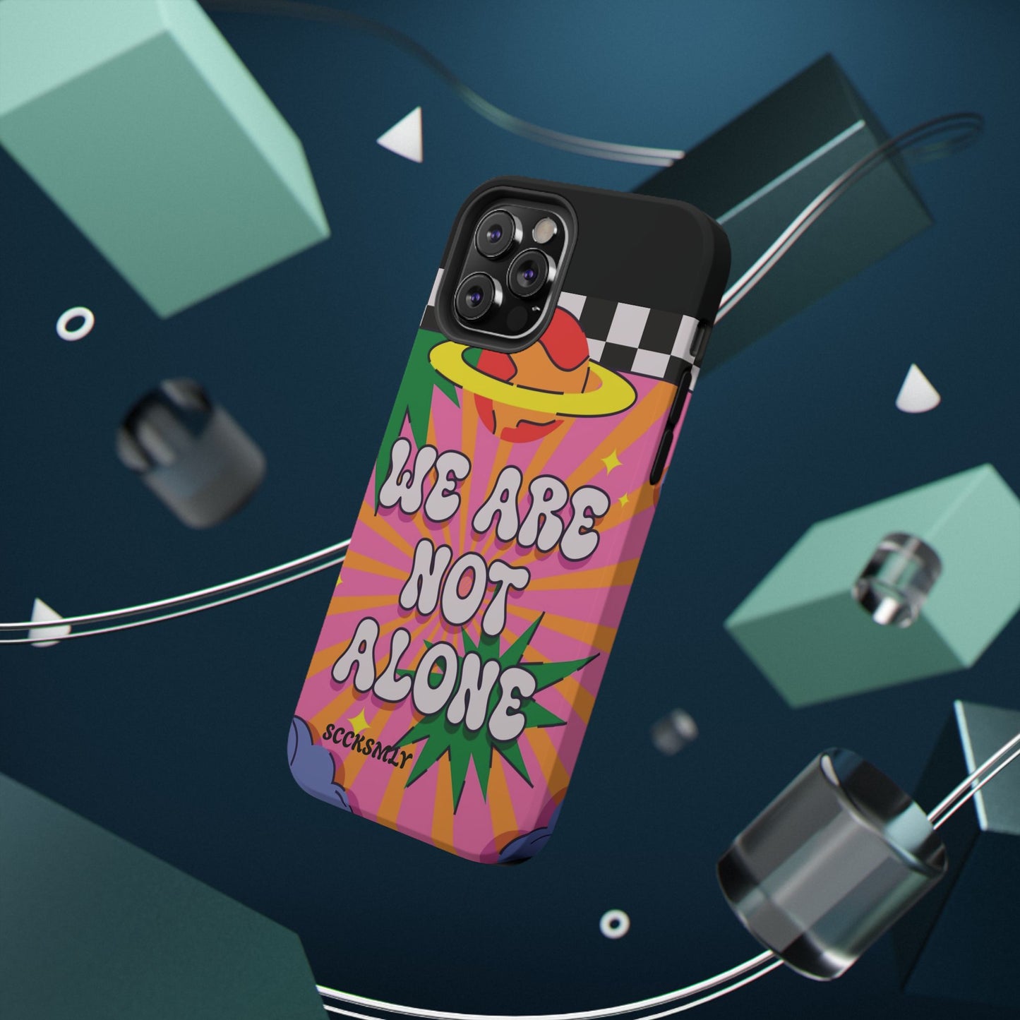 WE ARE NOT ALONE Tough Phone Case for Apple