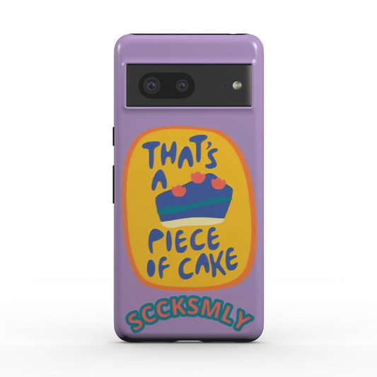Light Purple "THAT'SA PIECE OF CAKE" Tough Phone Case for Andriod