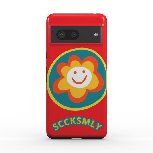 Red "SUNSHINE SMILE" Tough Phone Case for Andriod