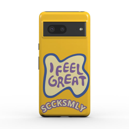 Yellow "I FEEL GREAT" Tough Phone Case for Andriod