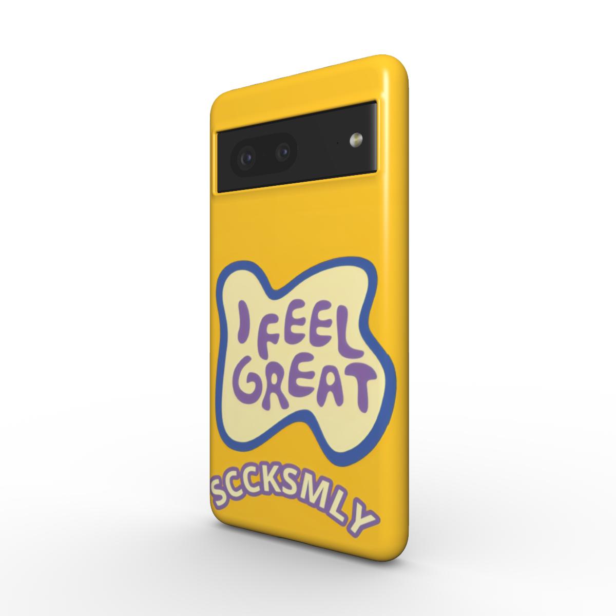 Yellow "I FEEL GREAT" Tough Phone Case for Andriod