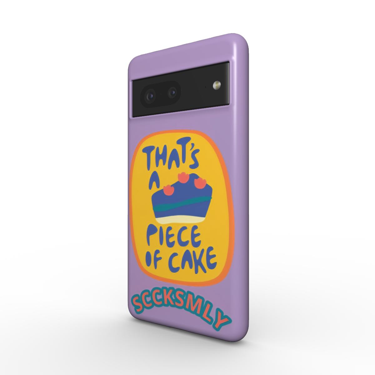 Light Purple "THAT'SA PIECE OF CAKE" Tough Phone Case for Andriod