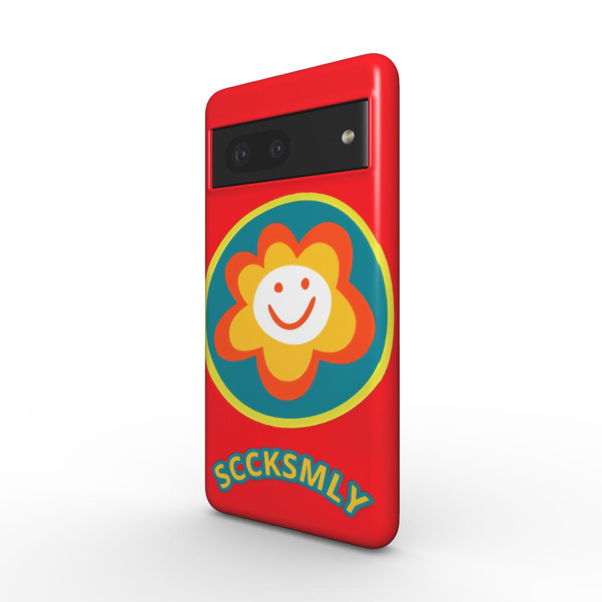 Red "SUNSHINE SMILE" Tough Phone Case for Andriod