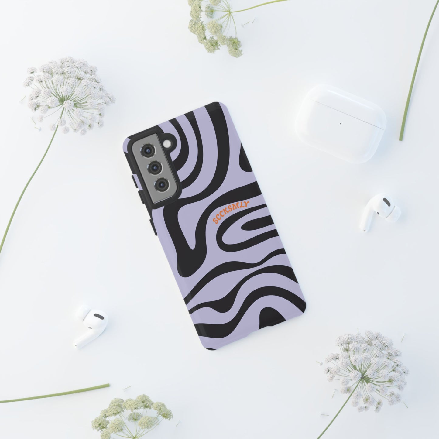 Purple Swirl Phone Case for Samsung