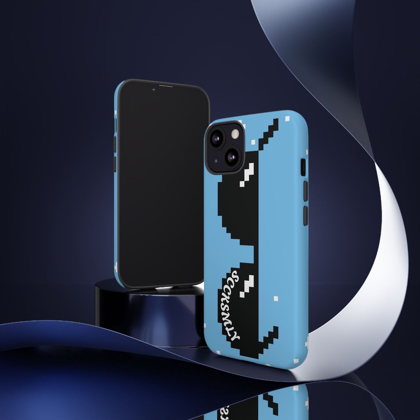 Pixel Glass Tough Phone Case for Apple