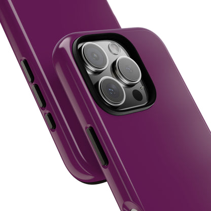 SOLID Amethyst Matte Tough Phone Case for Apple