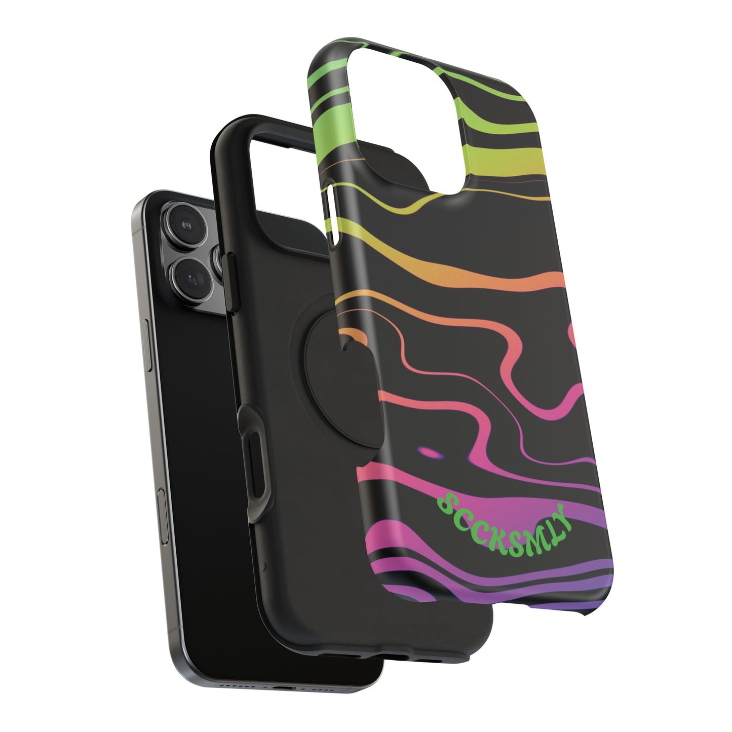 Dark Rainbow Phone Case for Apple