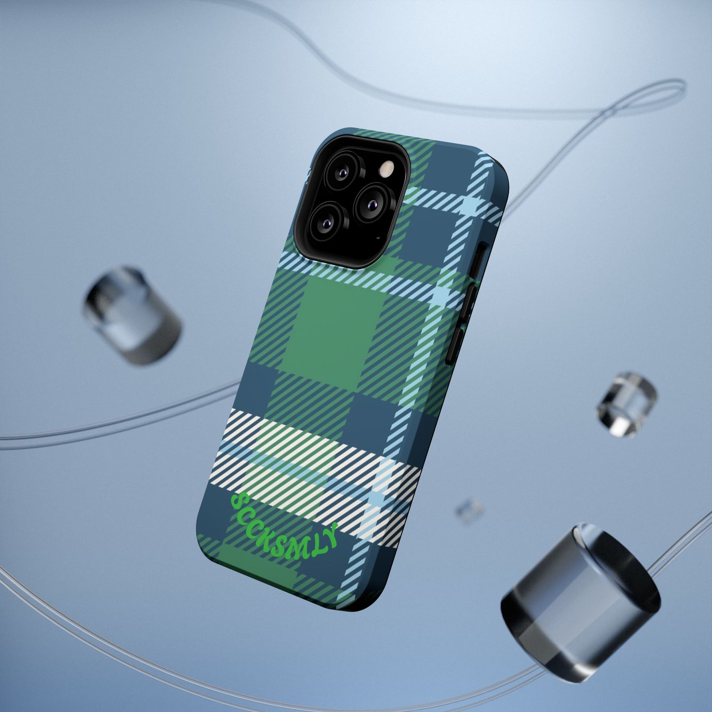 Earth and Sky Plaid Phone Case for Apple