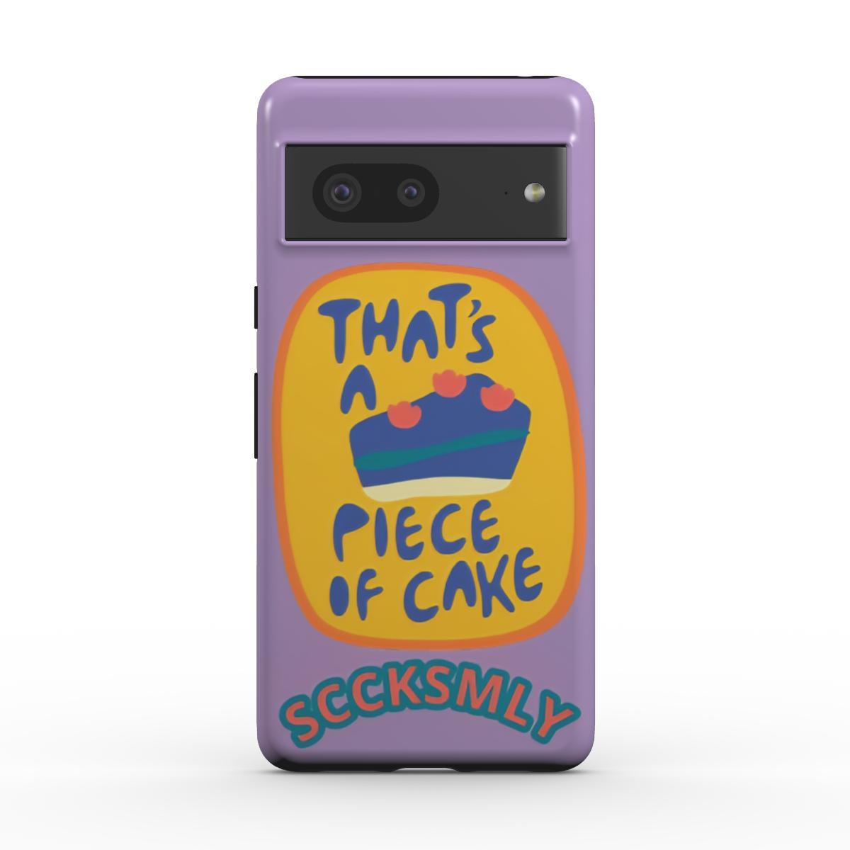Light Purple "THAT'S A PIECE OF CAKE" Tough Phone Case For Google Pixel 10, 10 pro & 10 pro XL