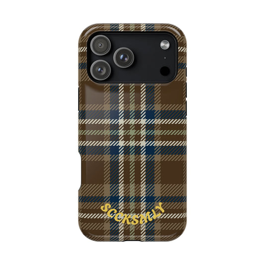 Earth and Sky Plaid Phone Case for Apple