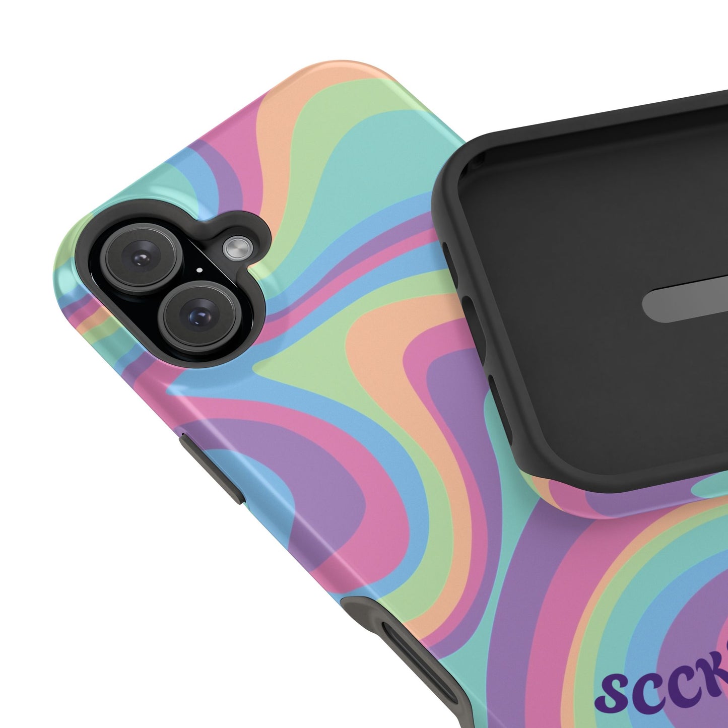 Pastel Swirl Phone Case for Apple