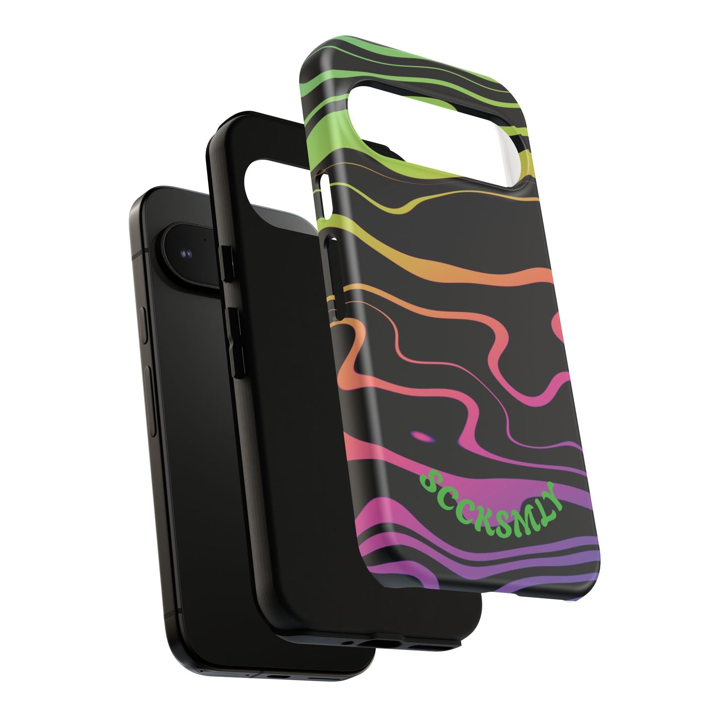 Dark Rainbow Tough Case For Google Pixel