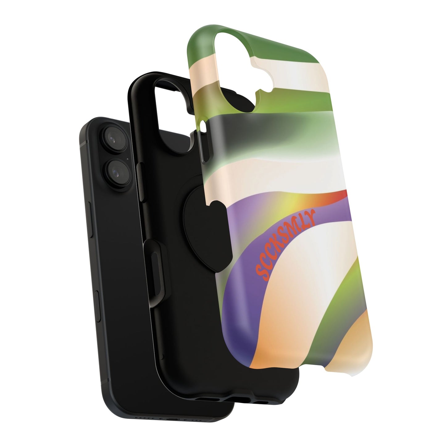 Green Waves Phone Case for Apple