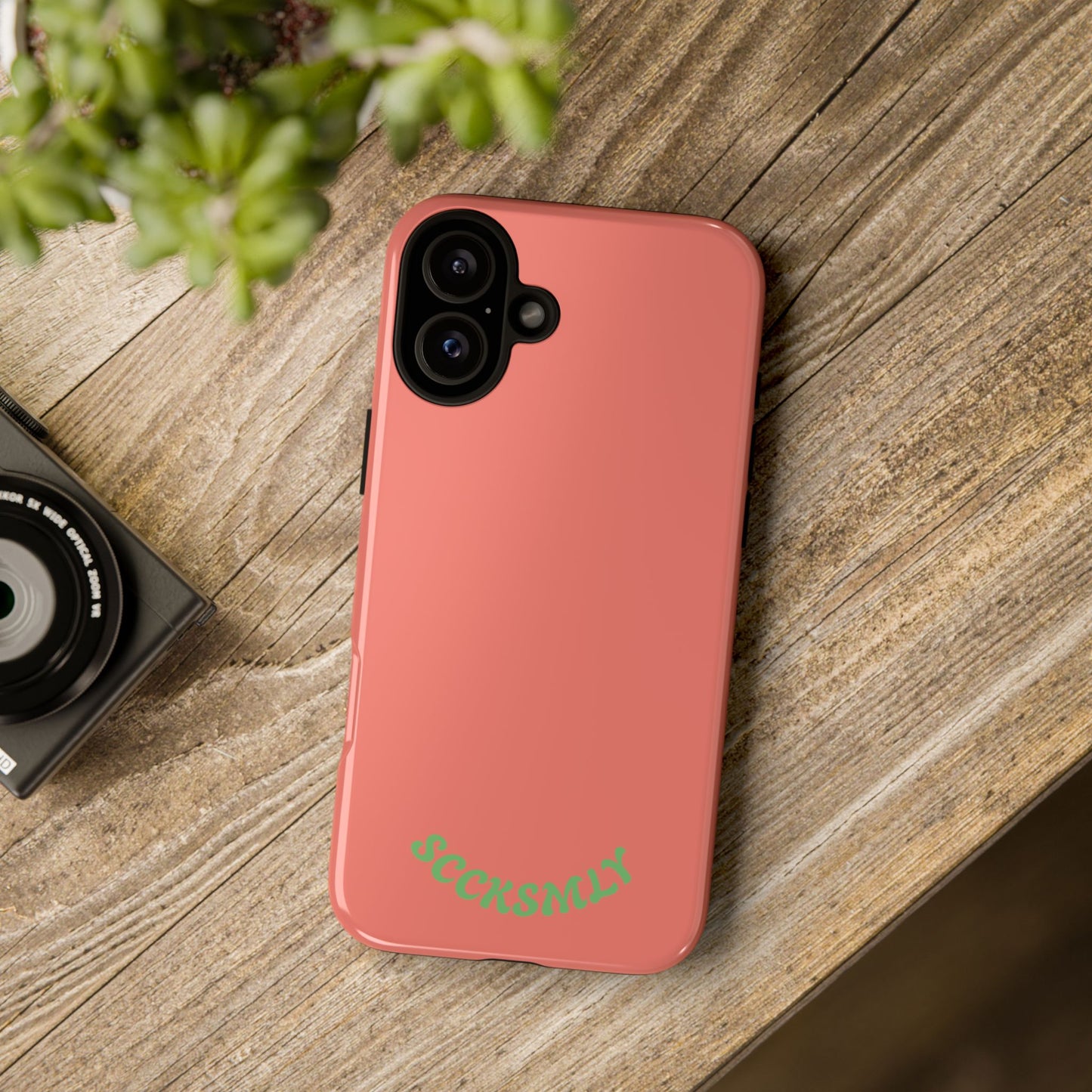 SOLID Guava Melon Wave Tough Phone Case for Apple