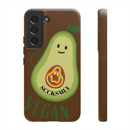Playful Vegan Avocado Phone Case for Samsung
