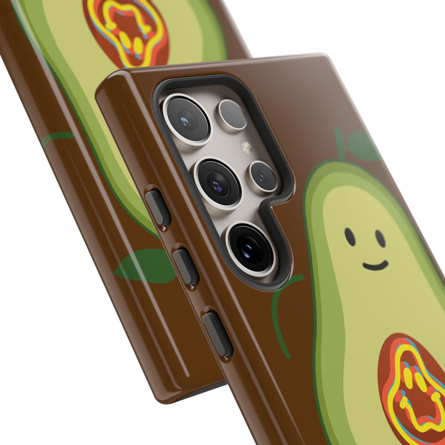 Playful Vegan Avocado Phone Case for Samsung